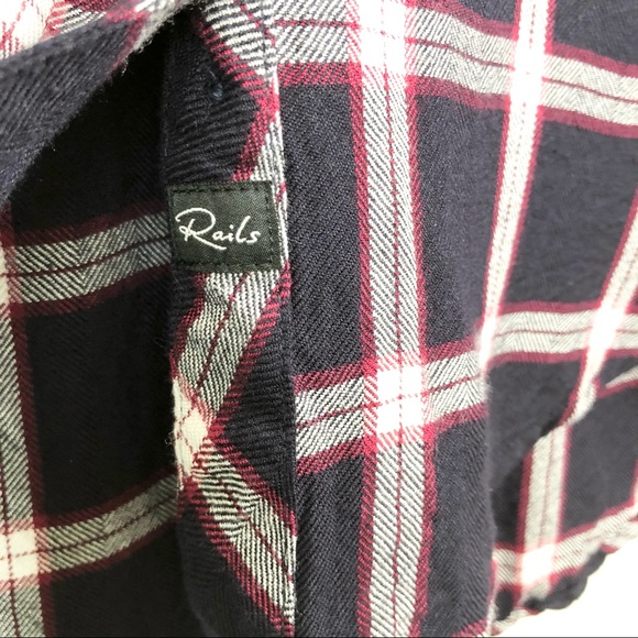 Rails Hunter Plaid Flannel Button Down Shirt - Picture 6 of 14